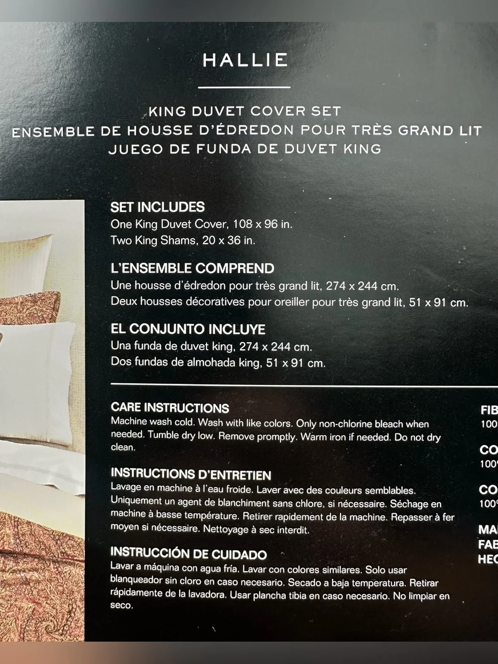$385 NEW PAISLEY RALPH LAUREN KING DUVET + 2 SHAMS 3 PC SET LUXURY BEDDING
